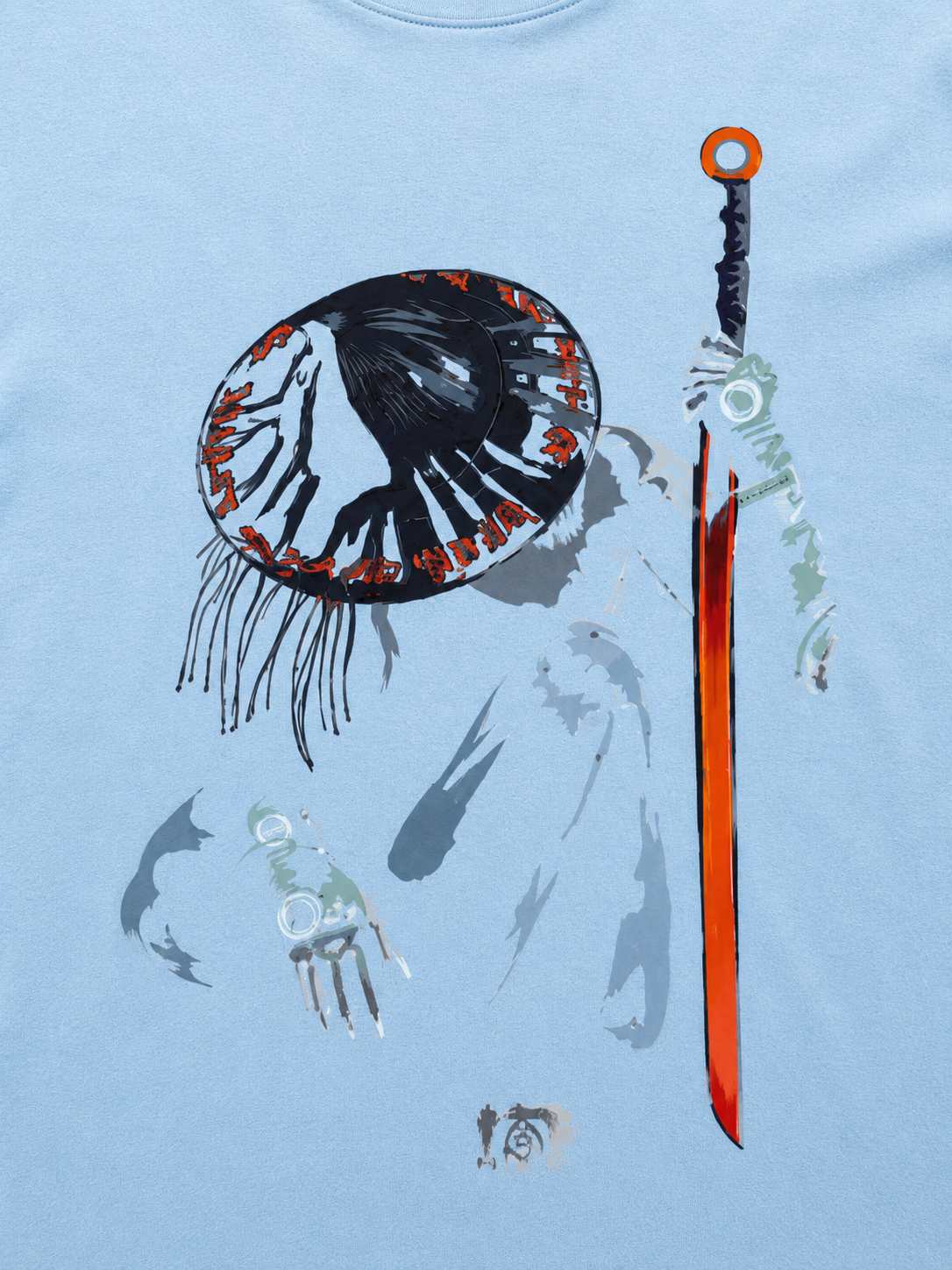 Celestial Samurai Graphic Oversized T-Shirt for Men