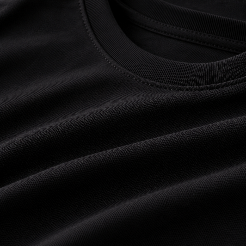 Men's Premium Black Supima Cotton Classic Fit Solid T-Shirt