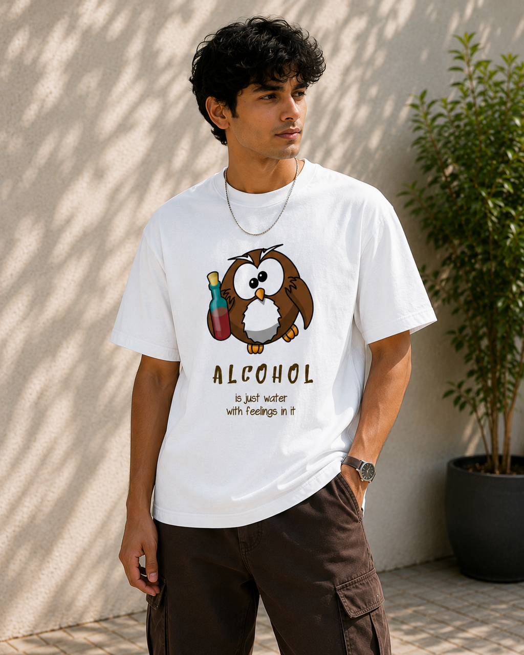 Quirky Drinking Quote Graphic Men Classic Fit T-Shirt