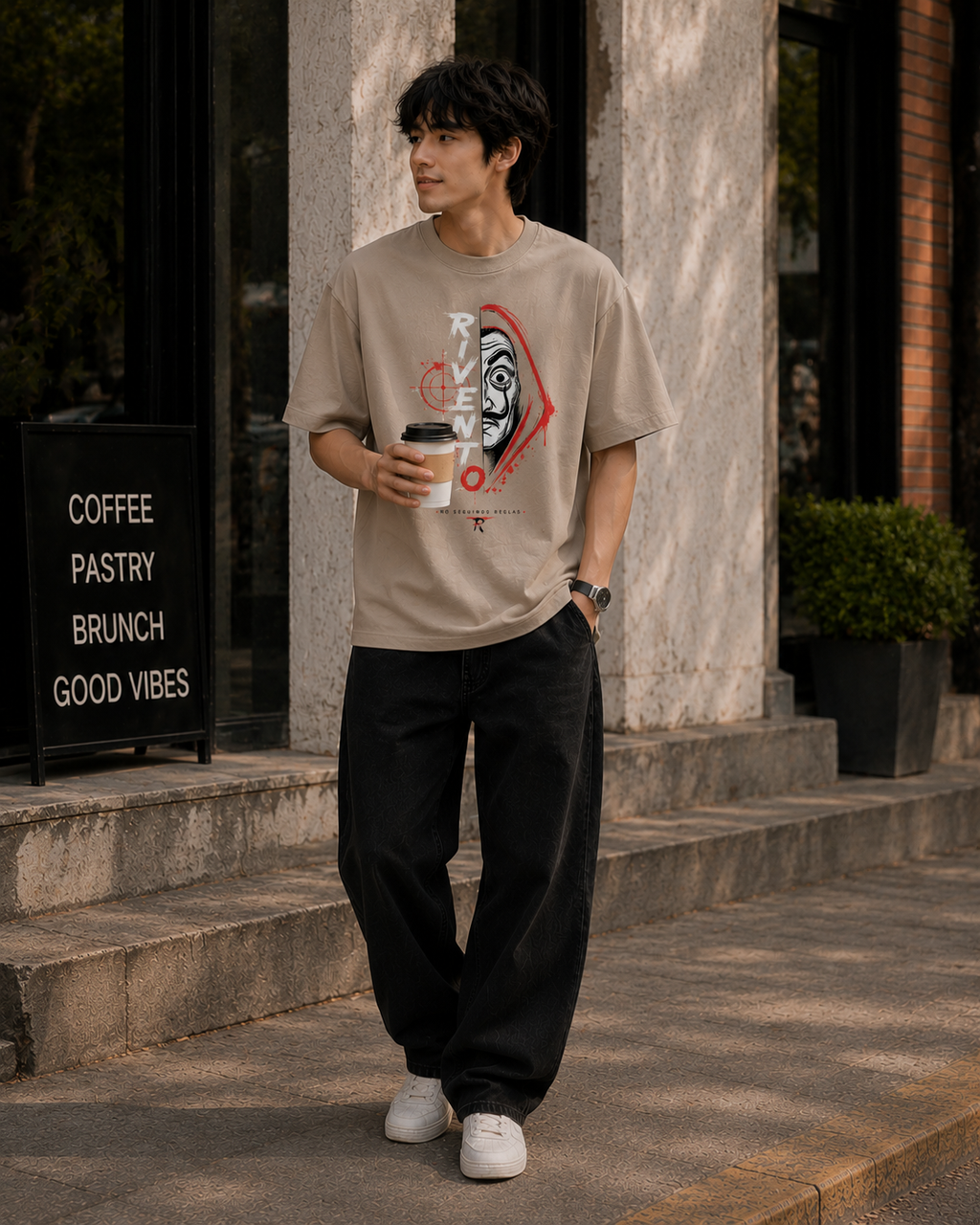 Rebel Mind Oversized Graphic T-Shirt for Men