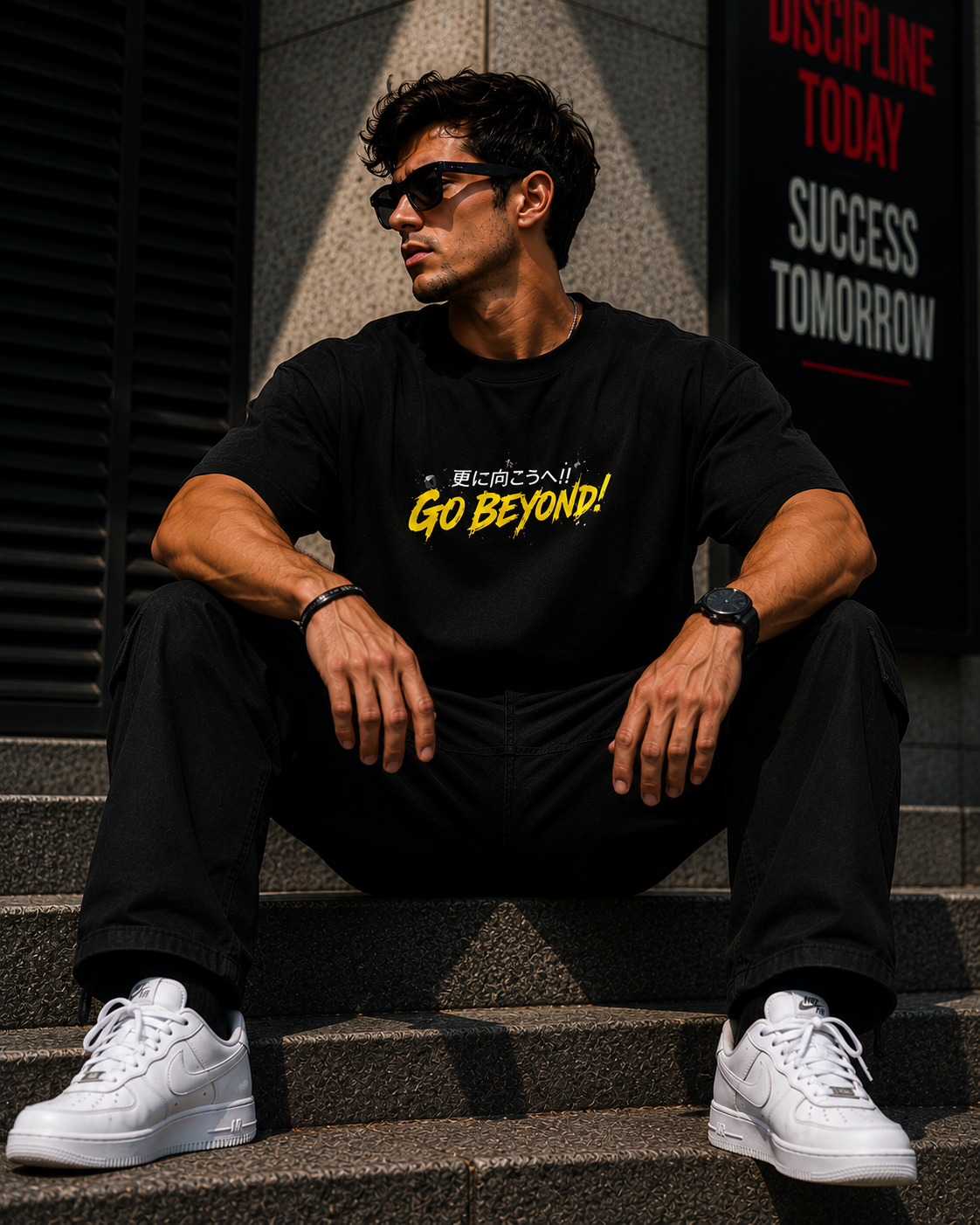 Ultra Hero Anime Back Print Oversized T-Shirt for Men