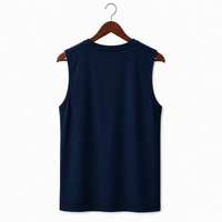 Better Than Yesterday Navy Blue Men's Graphic Tank Top