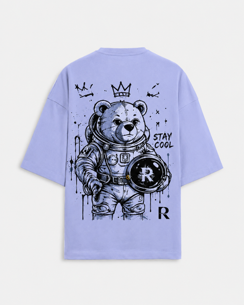 Beer King Oversized Fit T-Shirt in Air Blue - Rivento Fashion oversized t-shirt for men