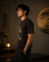 Samurai Warrior Coffee Brown Men's Classic Fit T-Shirt