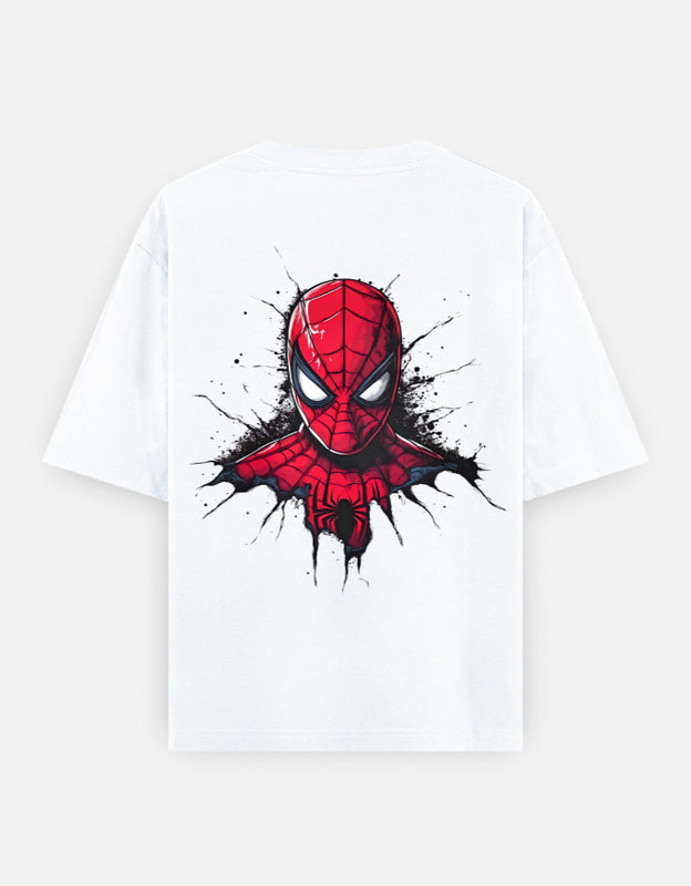 Spiderman T-Shirt in White - Rivento Fashion oversized t-shirt for men