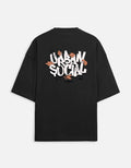 Urban Social Oversized T-Shirt in Black - Rivento Fashion oversized t-shirt for men