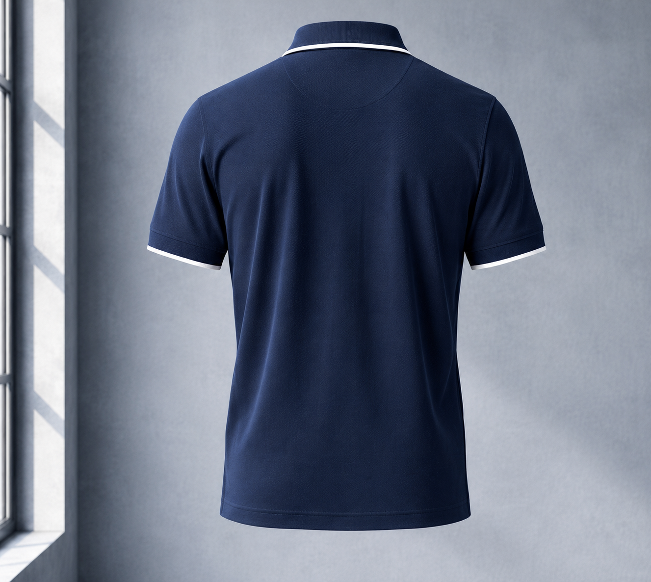 Elite Men Classic Fit Navy Blue Polo T-Shirt