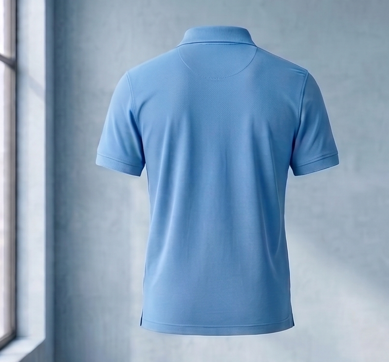 Signature Men Classic Fit Ocean Blue Polo T-Shirt