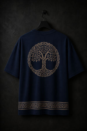 Tree of Life Oversized Graphic T-Shirt
