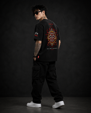 Ritual Energy Black Premium Oversized Graphic T-Shirt