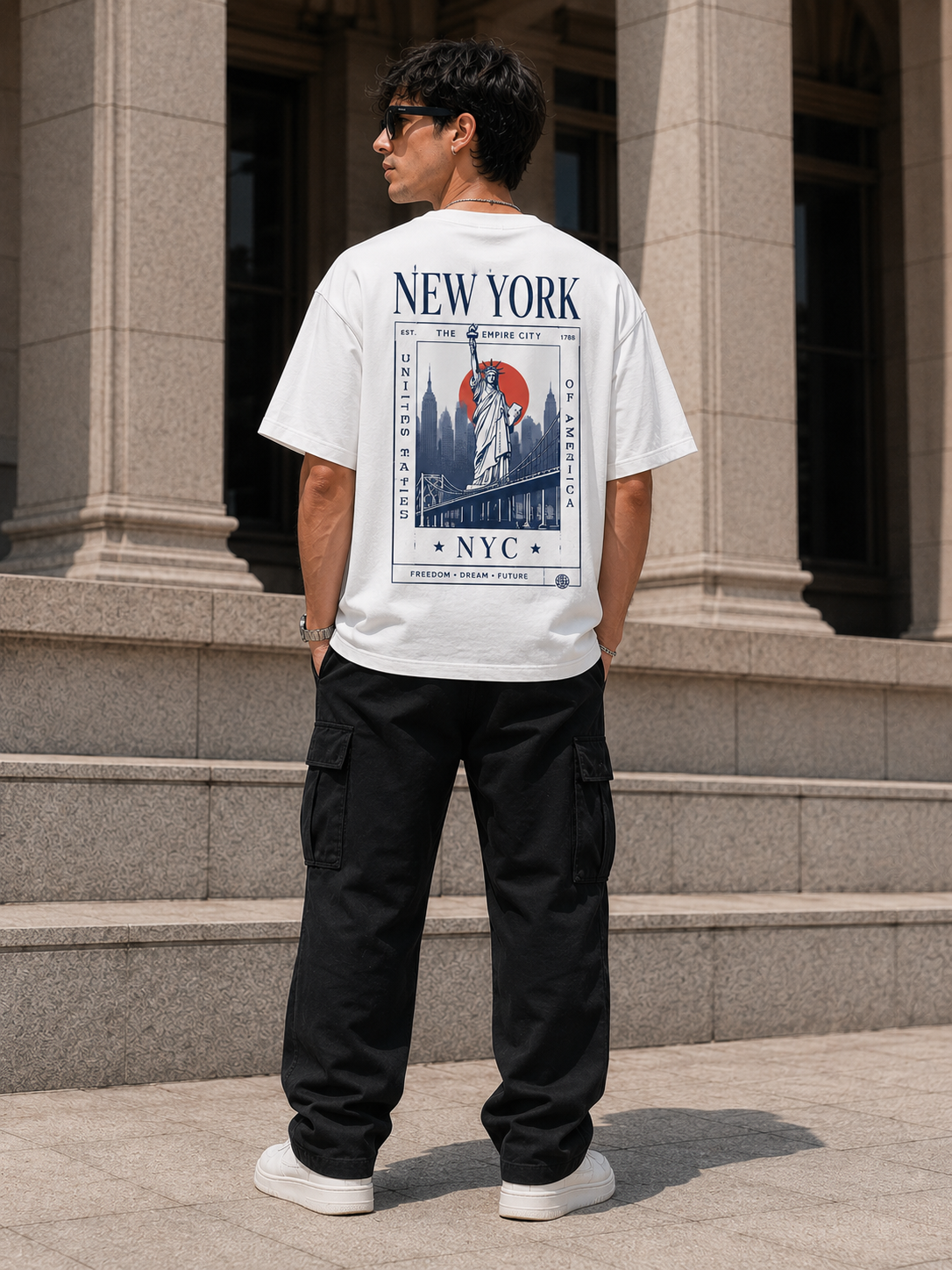 New York Empire Oversized Graphic T-Shirt Online