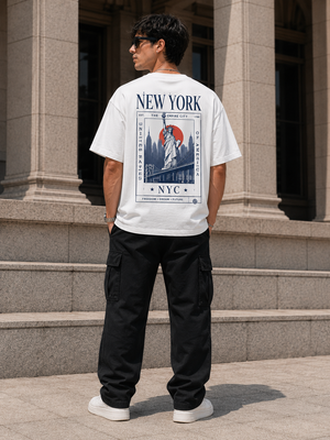 New York Empire Oversized Graphic T-Shirt Online