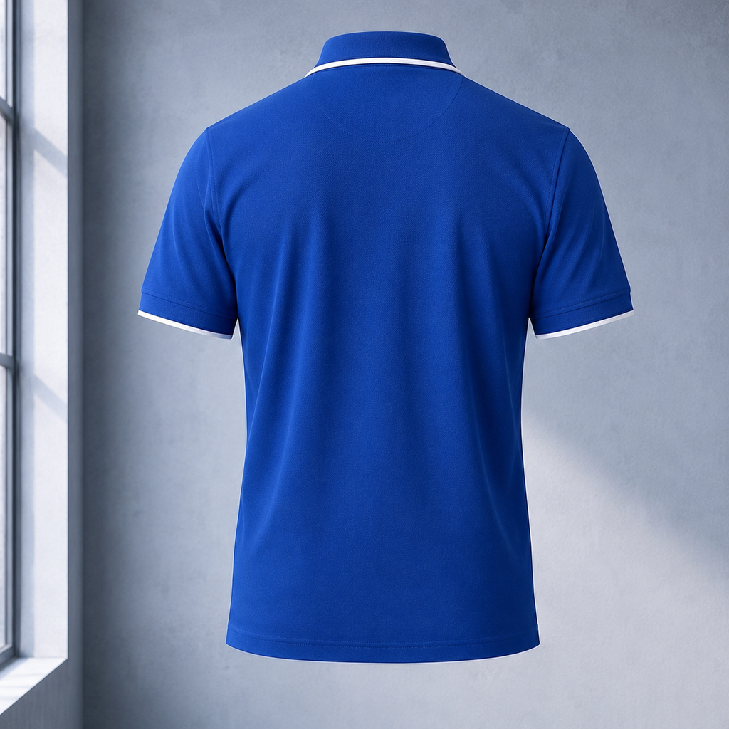 Elite Men Classic Fit Royal Blue Polo T-Shirt