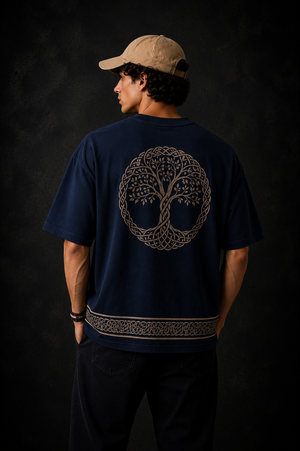 Tree of Life Oversized Graphic T-Shirt