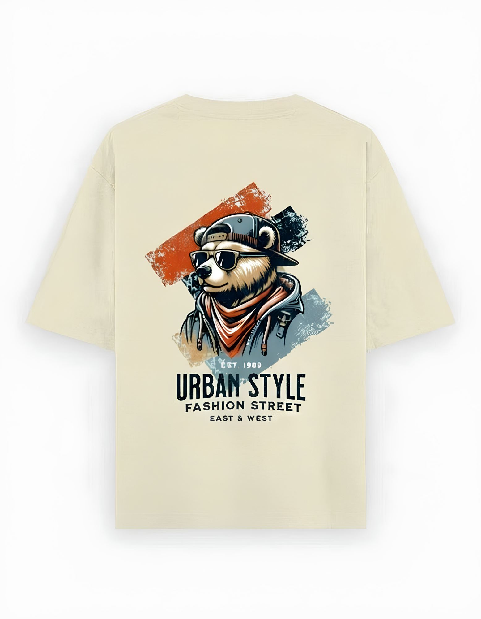 Urban Beer Oversized T-Shirt in Desert - Rivento Fashion oversized t-shirt for men