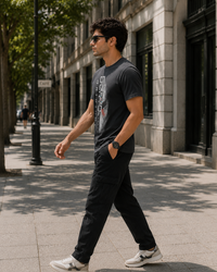 Urban Figure Steel Grey Men's Classic Fit T-Shirt