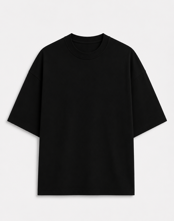 Urban Core Black Oversized T-Shirt