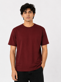Brick Red Premium Solid Classic Fit T-Shirt