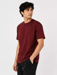 Brick Red Premium Solid Classic Fit T-Shirt
