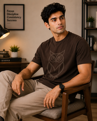 Wise Owl Brown Men's Classic Fit T-Shirt