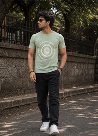 Sacred Chakra Sage Green Men's Classic Fit T-Shirt