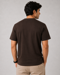 Coffee Brown Premium Solid Classic Fit T-Shirt