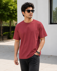 Coral Premium Solid Classic Fit T-Shirt