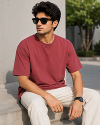 Coral Premium Solid Classic Fit T-Shirt