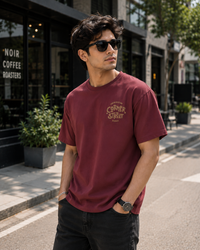 Corner Street Maroon Men's Classic Fit T-Shirt