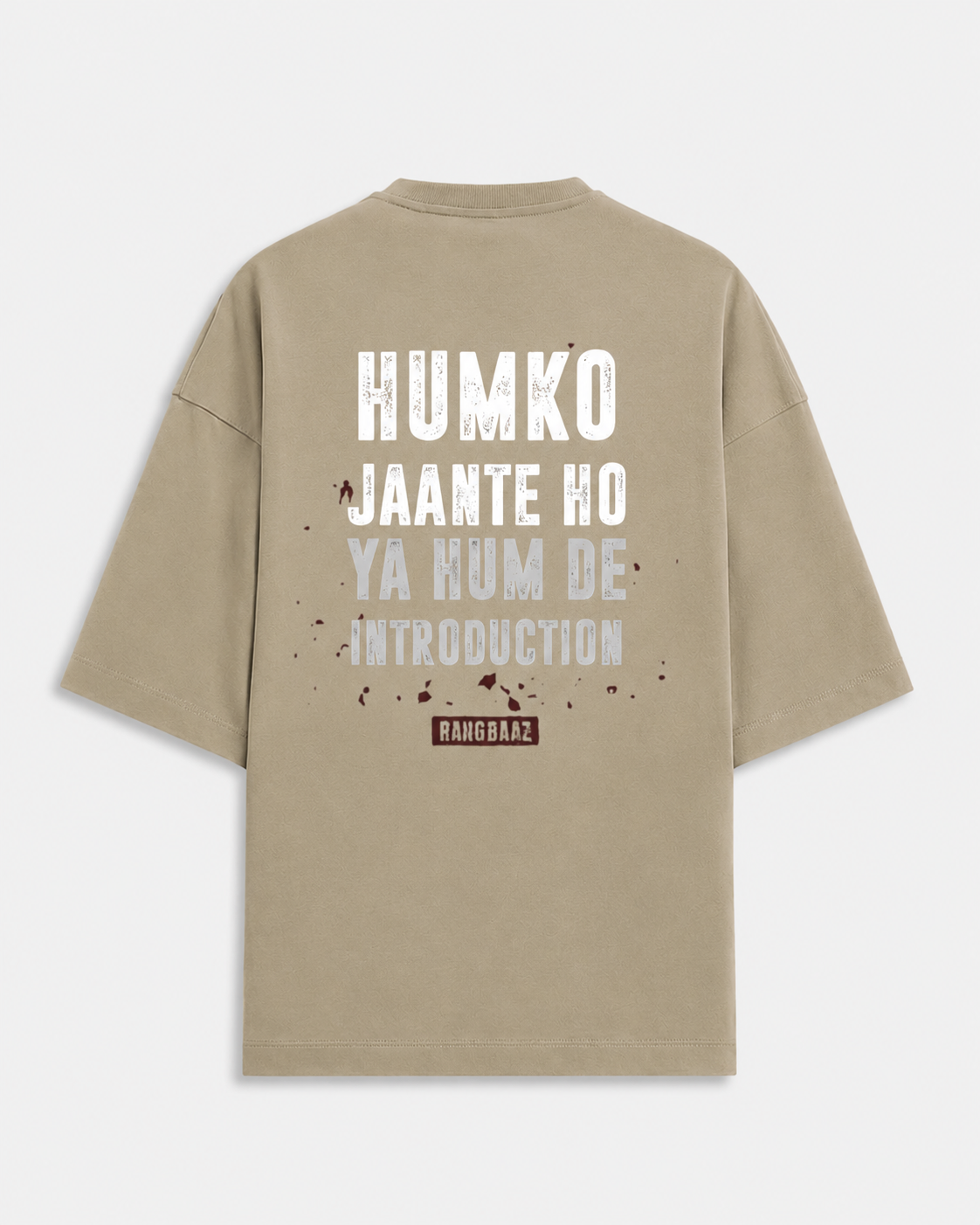 Intro Statement in Desert - Rivento Fashion oversized t-shirt for men