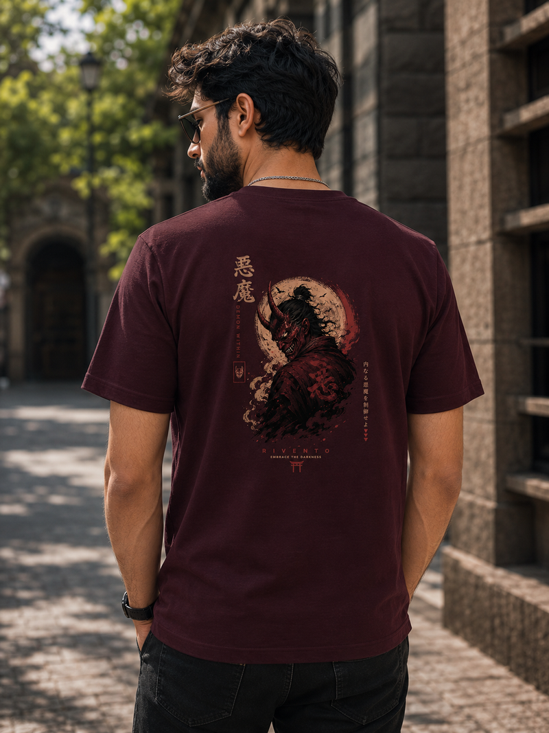 Devil Samurai Maroon Men's Classic Fit T-Shirt