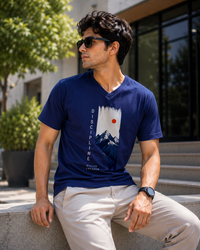Discipline Freedom Royal Blue Men's Classic Fit V-Neck T-Shirt