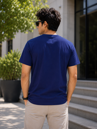 Discipline Freedom Royal Blue Men's Classic Fit V-Neck T-Shirt