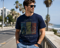 Enjoy the Journey Navy Blue Men's Classic Fit T-Shirt