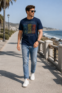Enjoy the Journey Navy Blue Men's Classic Fit T-Shirt