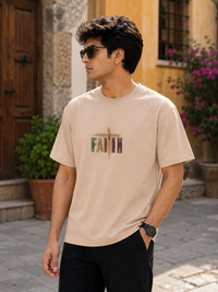 Faith Beige Men's Classic Fit T-Shirt