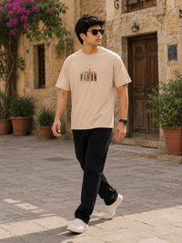 Faith Beige Men's Classic Fit T-Shirt