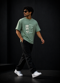 Vintage Fish Sage Olive Men's Classic Fit T-Shirt