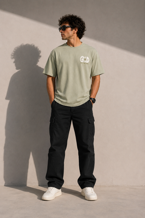 God Is Good Classic Sage Green Graphic T-Shirt