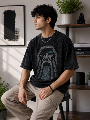 Mystic Guard Oversized Graphic T-Shirt