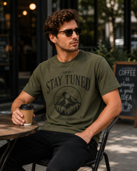 Stay Tuned Olive Men's Classic Fit T-Shirt
