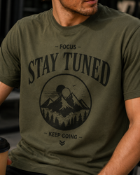 Stay Tuned Olive Men's Classic Fit T-Shirt