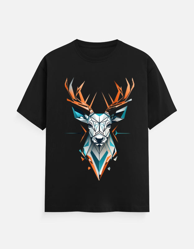 Geometric Stag Graphic Classic T-Shirt