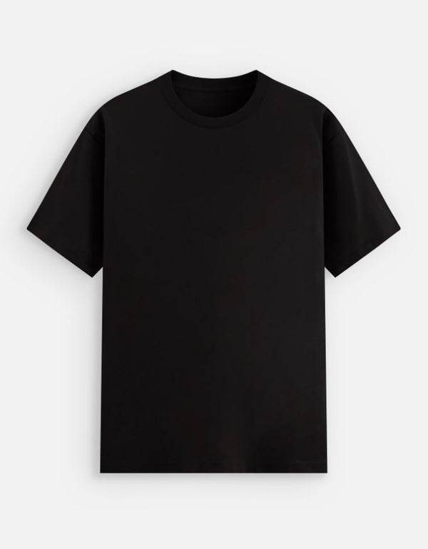 Organic Pure Cotton Black T-Shirt