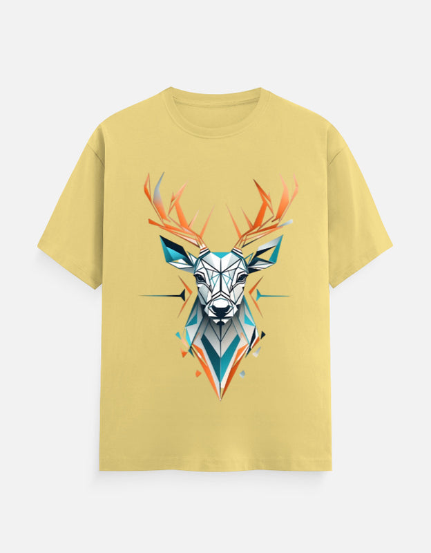 Geometric Stag Graphic Classic T-Shirt