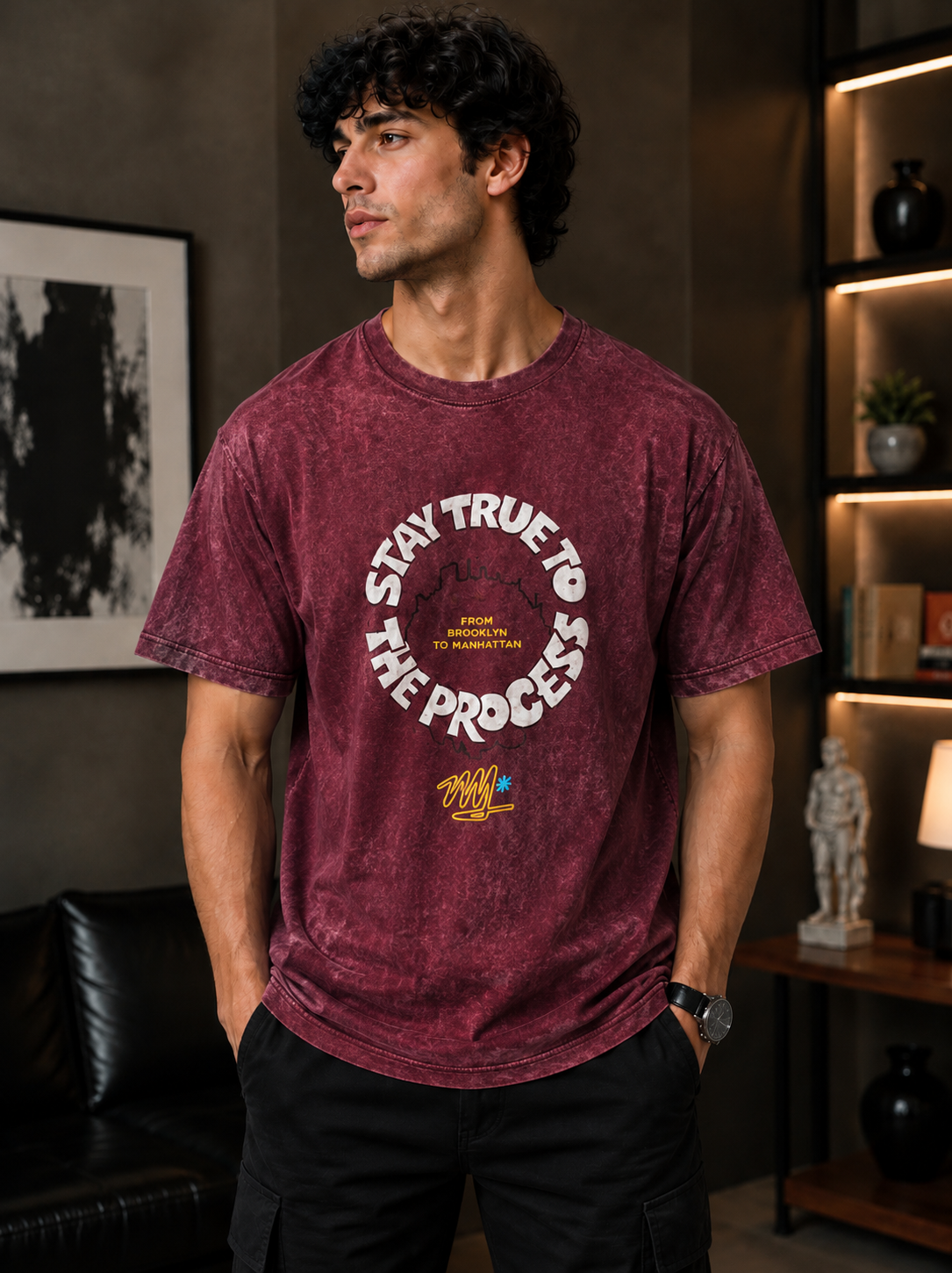 Stay True Oversized Graphic T-Shirt