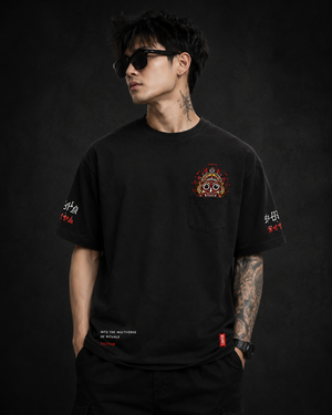 Ritual Energy Black Premium Oversized Graphic T-Shirt