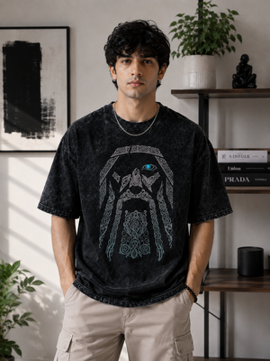 Mystic Guard Oversized Graphic T-Shirt