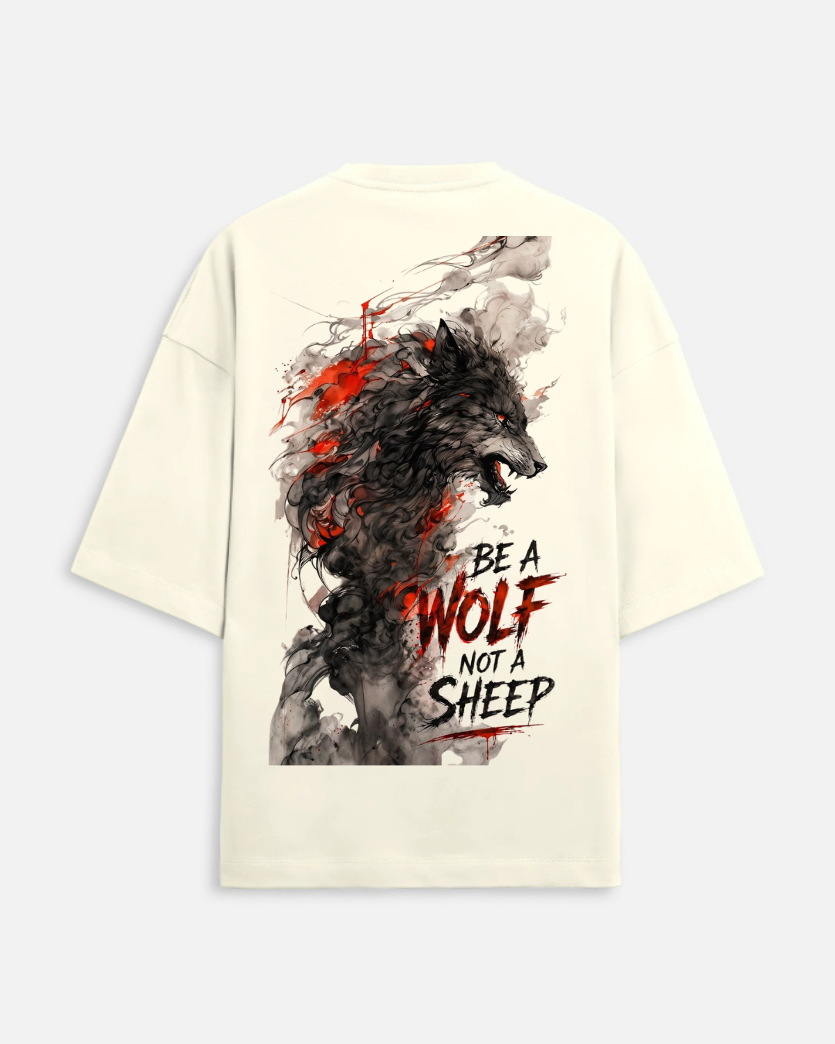 Wolf Graphic Oversized T-Shirt