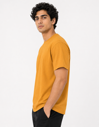 Golden Yellow Premium Solid Classic Fit T-Shirt